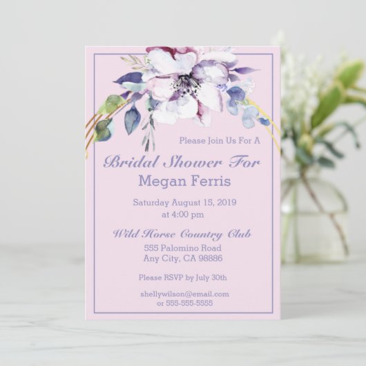 Invitation Fleurs de printemps (Debout devant)