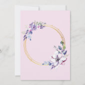 Invitation Fleurs de printemps (Dos)