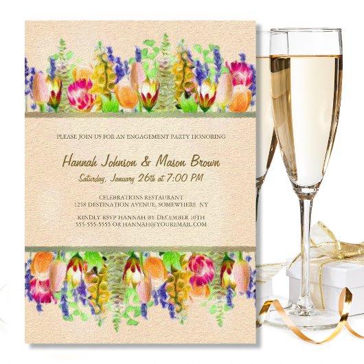 Invitation Fleurs de printemps