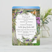 Invitation Fleurs de printemps écologiques sauvages (Debout devant)