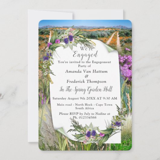 Invitation Fleurs de printemps écologiques sauvages (Devant)