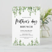 Invitation Fleurs de printemps Fête des mères Brunch (Debout devant)