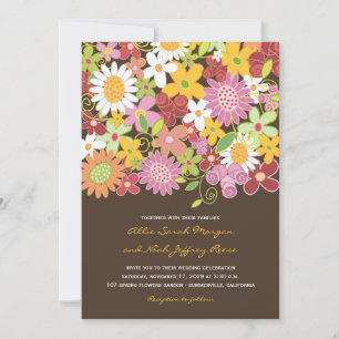 Invitation Fleurs de printemps Jardin Mariage fantasque Invit