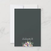 Invitation Fleurs de printemps, mariage 3,5 x 5 (Dos)