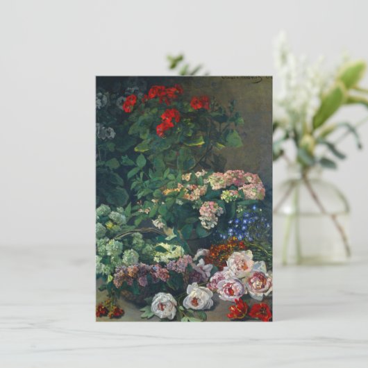 Invitation Fleurs de printemps Monet (Debout devant)