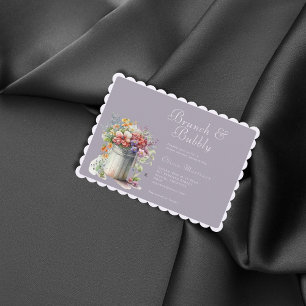 Invitation Fleurs de printemps romantiques Vase Fête des mari