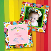 Invitation Fleurs de Printemps Whimsical Fille Fête d'anniver