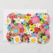 Invitation Fleurs de printemps Whimsical Pop Tree fête d'anni (Dos)