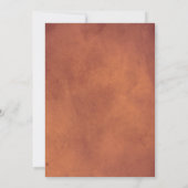 Invitation Fleurs de protea herbe des pampas mariage terre cu (Dos)