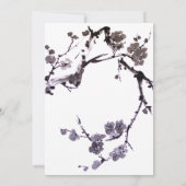 Invitation Fleurs de prunier sumie Mariage (Dos)