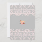 Invitation Fleurs de renard sauvage et dentelle (Dos)