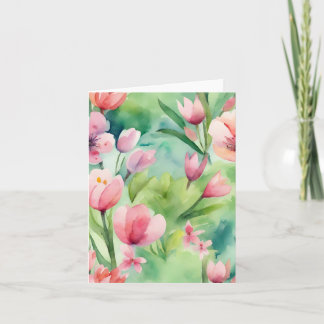 Invitation Fleurs de ressort d'aquarelle