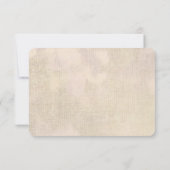 Invitation Fleurs de RSVP de mariage (Dos)