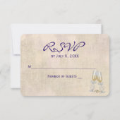 Invitation Fleurs de RSVP de mariage (Devant)
