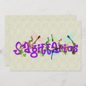 Invitation Fleurs de Sagittaire (Devant / Derrière)