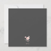 Invitation Fleurs de Sakura rose chic sur Save the Date (Dos)