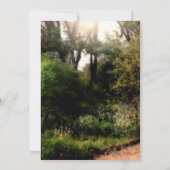 Invitation Fleurs de sentier rustique Forêt enchantée Printem (Dos)