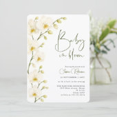 Invitation Fleurs de serre Orchidée blanche Fleurir Shower de (Debout devant)