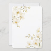 Invitation Fleurs de serre Orchidée blanche Fleurir Shower de (Dos)