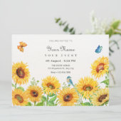 Invitation Fleurs de soleil (Debout devant)