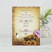 Invitation Fleurs de soleil (Debout devant)