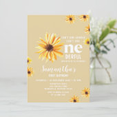 Invitation Fleurs de soleil aquarelle n'est-elle pas un anniv (Debout devant)