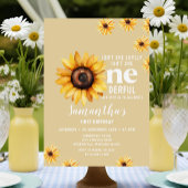 Invitation Fleurs de soleil aquarelle n'est-elle pas un anniv