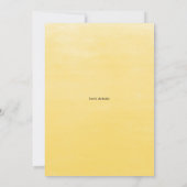 Invitation Fleurs de soleil et Baby shower d'Eucalyptus (Dos)