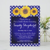 Invitation Fleurs de soleil et pois no5 (Debout devant)