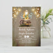 Invitation Fleurs de soleil Flanterne Russe Automne (Debout devant)