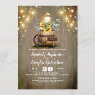 Invitation Fleurs de soleil Flanterne Russe Automne