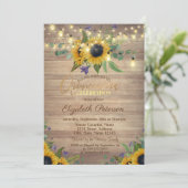 Invitation Fleurs de soleil, Lumières à cordes, Quinceañera e (Debout devant)