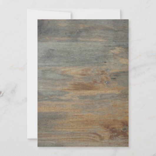 Invitation Fleurs de soleil, Lumières, Bois, Gold Frame Gradu (Dos)