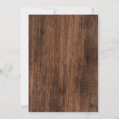 Invitation Fleurs de soleil, Rose et bois de grange | Parti s (Dos)