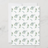 Invitation Fleurs de soleil roses mariage de verdure fleurie  (Dos)