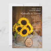 Invitation Fleurs de soleil rustiques arrosage de jardin Can  (Devant)