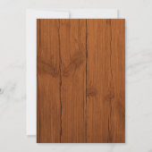 Invitation Fleurs de soleil sur Fête des mariées rustique en (Dos)