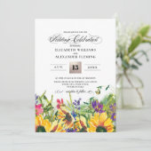 Invitation Fleurs de soleil | Wild Meadow Summer Rustic Maria (Debout devant)