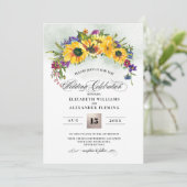 Invitation Fleurs de soleil | Wild Meadow Summer Rustic Maria (Debout devant)
