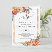 Invitation fleurs de souci orange, lève-toi et bri (Debout devant)