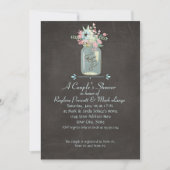 Invitation Fleurs de tableau noir Rustique Mason Jar Floral m (Devant)