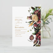 Invitation Fleurs de tapisserie aquarelle lumineuse Invitatio (Debout devant)