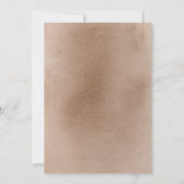 Invitation Fleurs de terre et de blanc Boho Engagement Party (Dos)