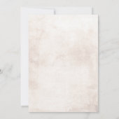 Invitation Fleurs de tons de terre Boho Elégant mariage (Dos)