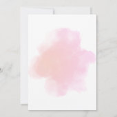 Invitation Fleurs de tourbe rose anniversaire (Dos)