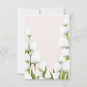 Invitation Fleurs de Tulipe blanche  (Devant)