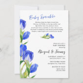 Invitation Fleurs de Tulipe Printemps 2e Enfant Bébé Sprinkle (Devant)