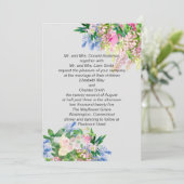 Invitation Fleurs d'eau (Debout devant)