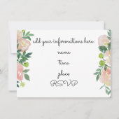 Invitation fleurs d'eau récital de musique (Dos)