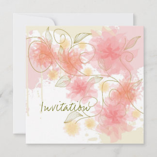 Invitation fleurs délicates